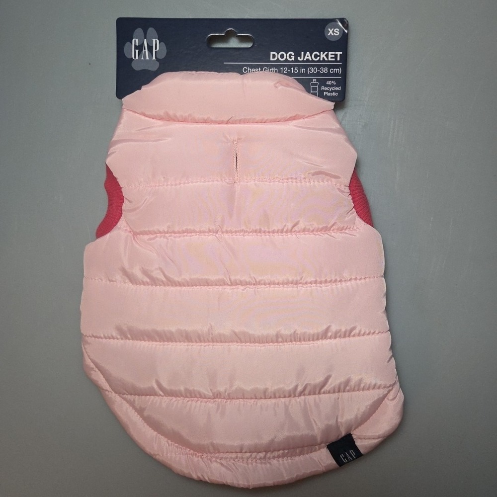 Gap Pets, Dog Jacket, XS‎ Pink & Mauve Puffer/Bomber